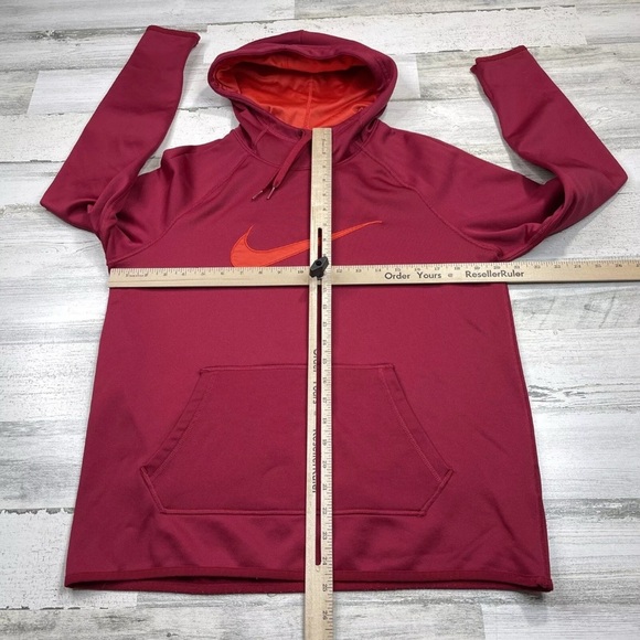 Nike Red Hoodie with Orange Logo - Picture 5 of 5